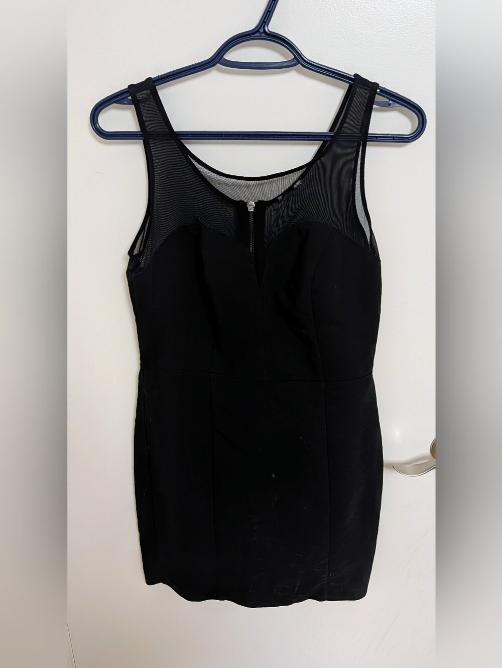 Black Sleeveless Dress with Back Zipper - Women's Medium